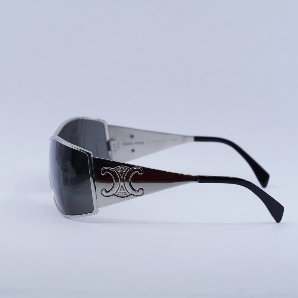 🕶️ New Celine CL40283U 16A Sunglasses - Silver Frame, Grey Lenses - Picture 10 of 12